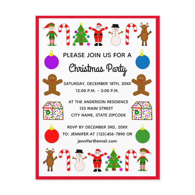 Christmas Frame #2 Invitation Postinvitations