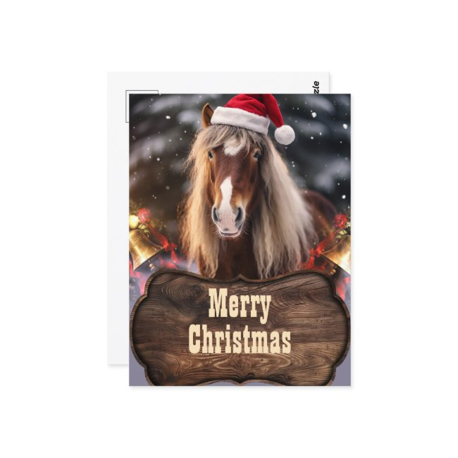 Christmas Horse Ranch Postinvitations