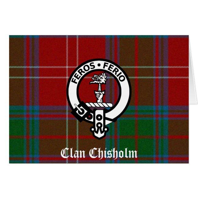 Clan Chisholm Tartan & Crest Badge