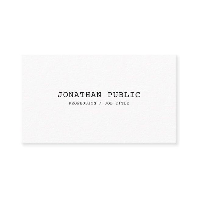 Classic Nostalgic Look Cool Design Sleek Plain Business Invitations
