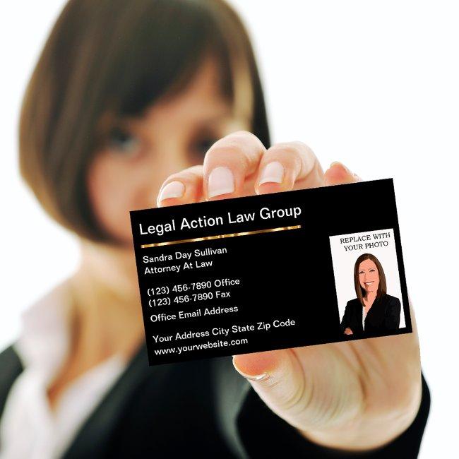 Classy Attorney Law Office Business Invitations