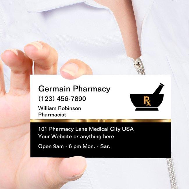 Classy Retail Or Online Pharmacy Business Invitations