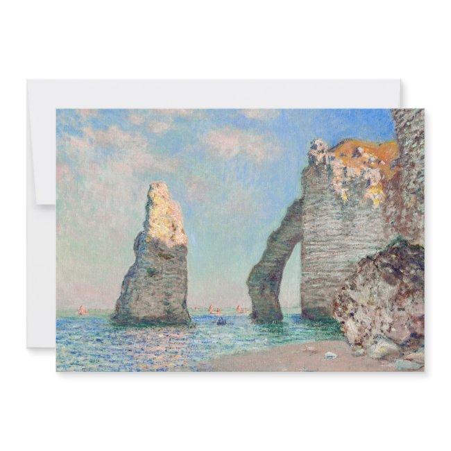 Claude Monet - Cliffs At Etretat Invitation