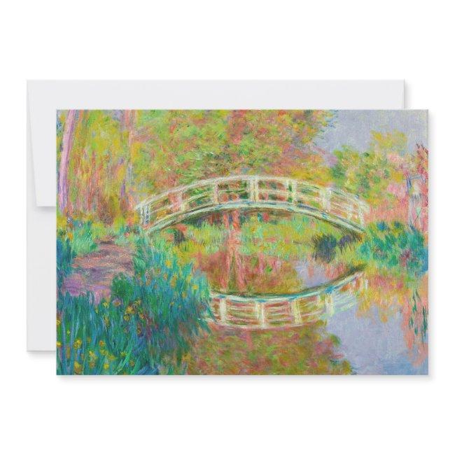 Claude Monet - Japanese Footbridge, Giverny Invitation