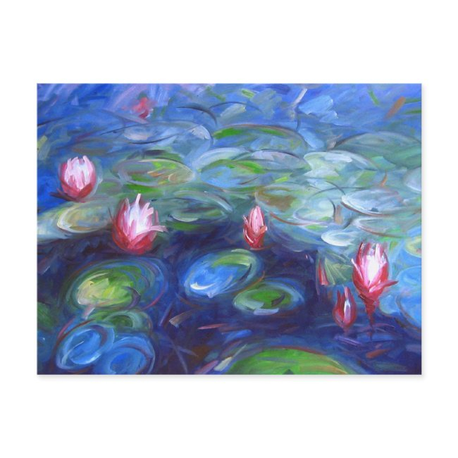 Claude Monet: Water Lilies 2 Postinvitations