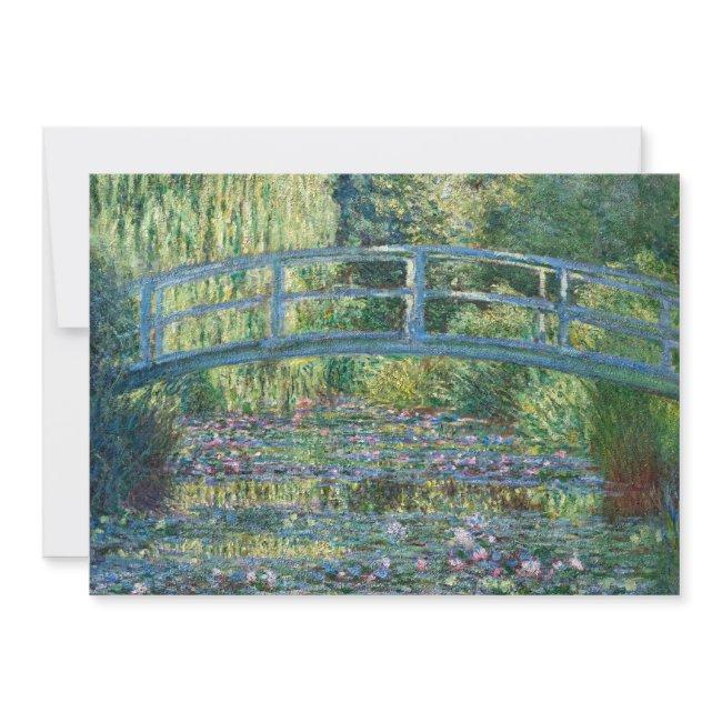 Claude Monet - Water Lily Pond, Green Harmony Invitation