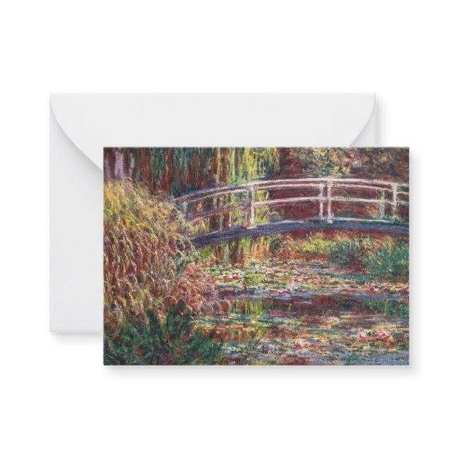 Claude Monet - Water Lily Pond, Pink Harmony Note Invitations