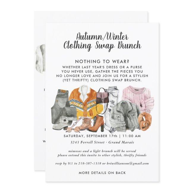 Clothing Swap Party Invitation