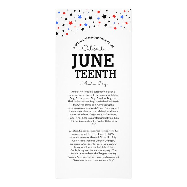 Cluster Of Stars | Juneteenth Information Invitations