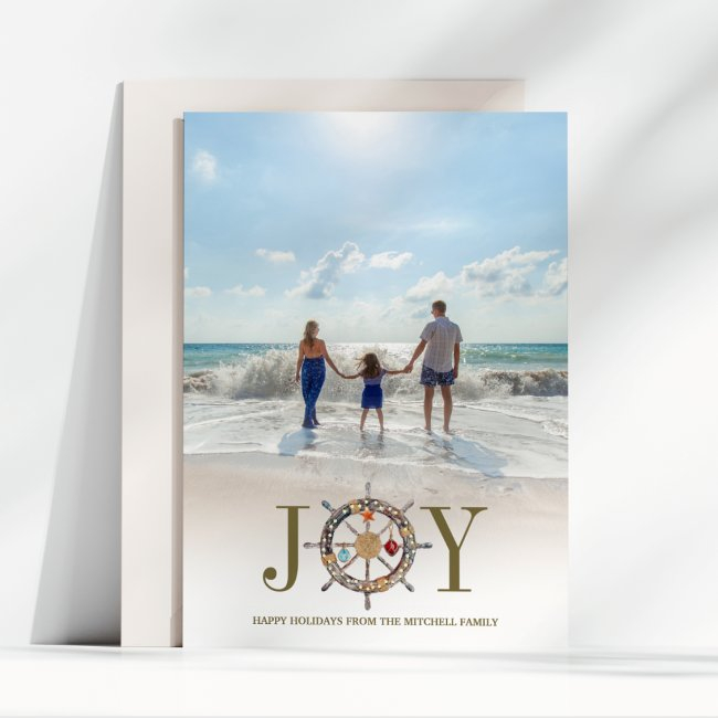 Coastal Christmas | Nautical Holiday Joy Photo
