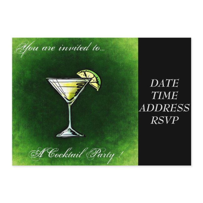 Cocktail Party Absinthe Invitation