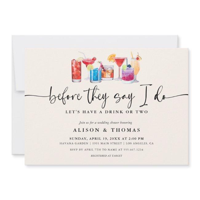Cocktail Wedding Shower | Engagement Party Invitation