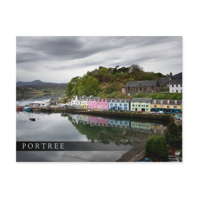 Colorful Houses In Portree, Skye Postinvitations