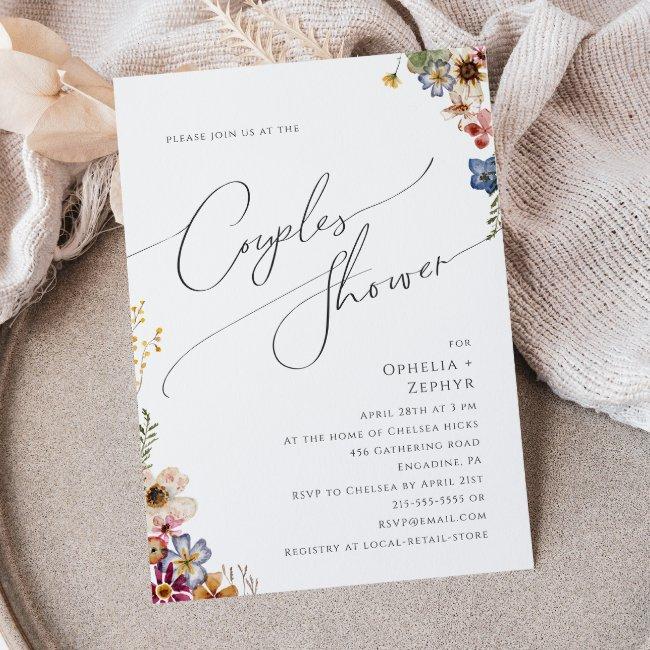 Colorful Wildflower | Garden Couples Shower Invitation
