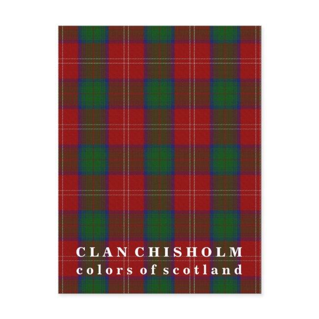 Colors Of Scotland Clan Chisholm Tartan Postinvitations