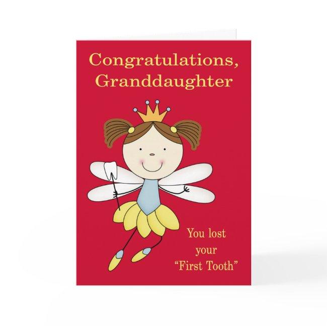 Congratulations To Granddaughter, Lost First Tooth Invitations