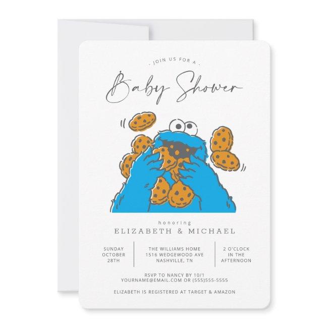 Cookie Monster Baby Shower Invitation