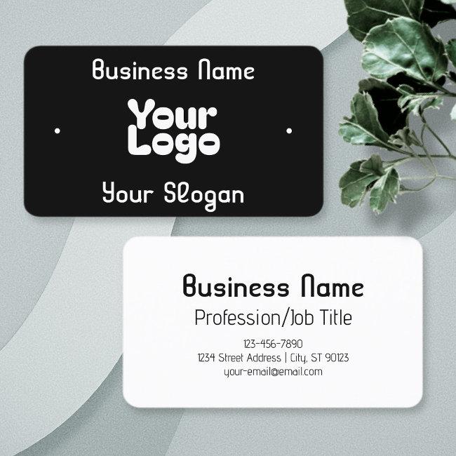 Cool Retro-modern | Black & White Business Invitations