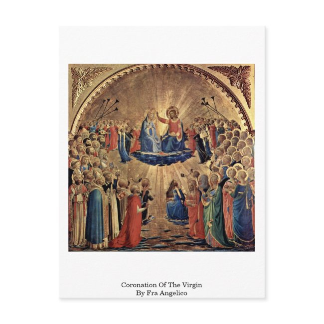 Coronation Of The Virgin By Fra Angelico Postinvitations