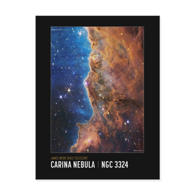 Cosmic Cliffs James Webb Nasa Space Educational Postinvitations