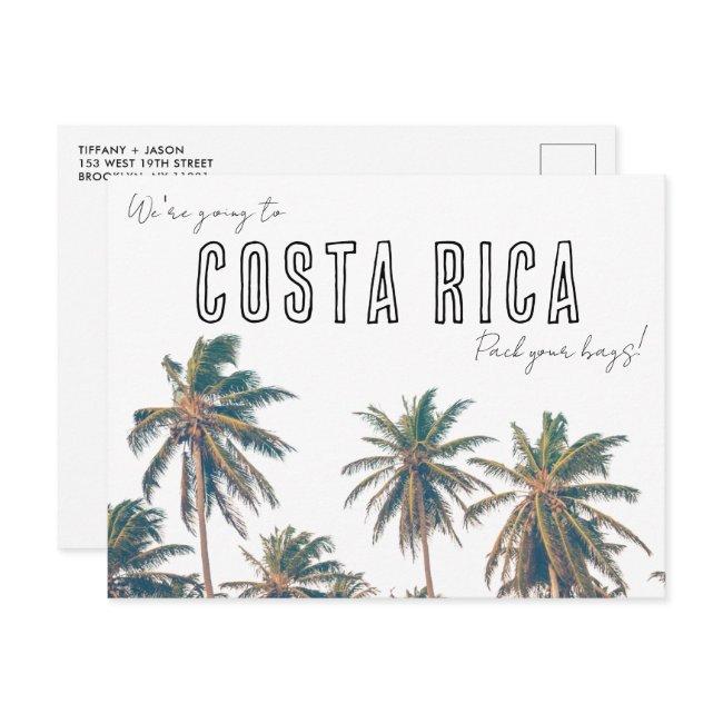 Costa Rica Destination Beach Wedding Save The Date Postinvitations