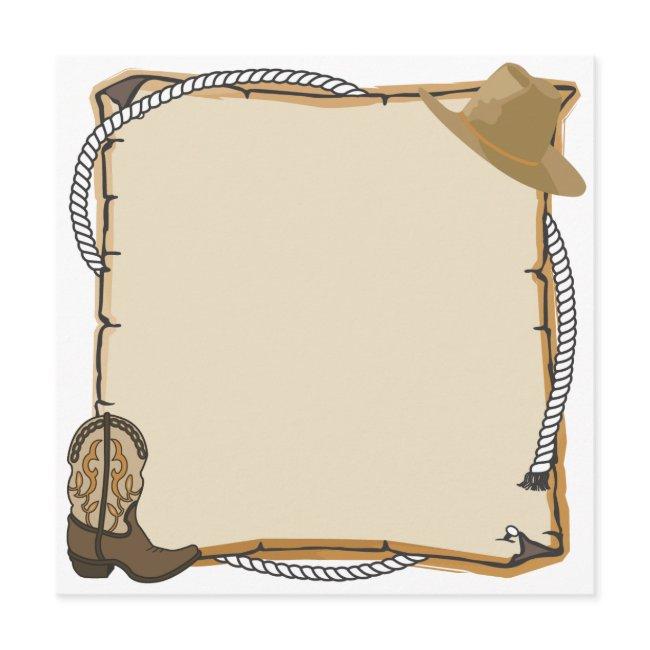 Country Western Party Invite (blank)