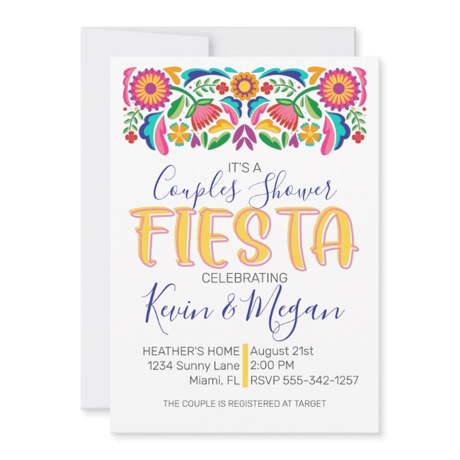Couples Shower Fiesta Celebration Bridal Shower Invitation