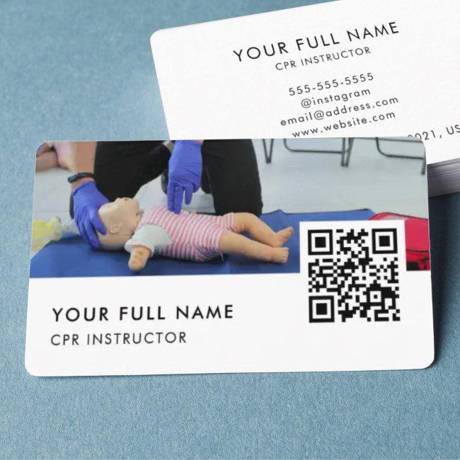 Cpr Qr Code Modern Business Business Invitations