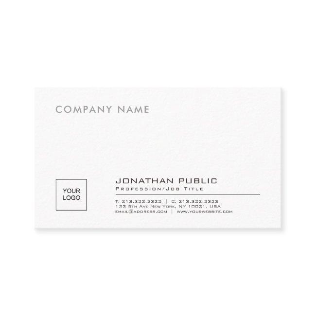 Create Your Own Stylish Company Plain With Logo Business Invitations