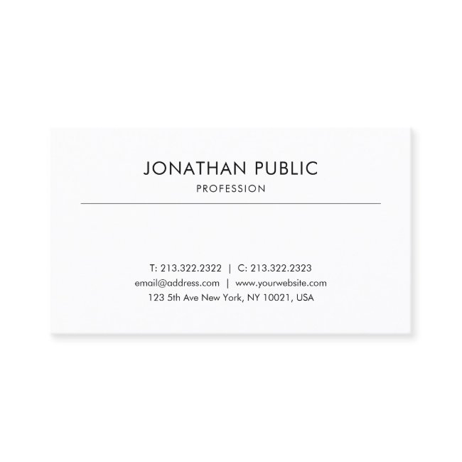 Creative Modern Design Professional Smooth Plain Business Invitations