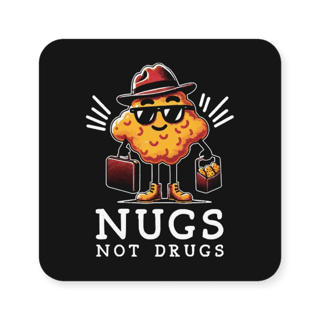 Crispy Nugs Not Drugs Square Business Invitations