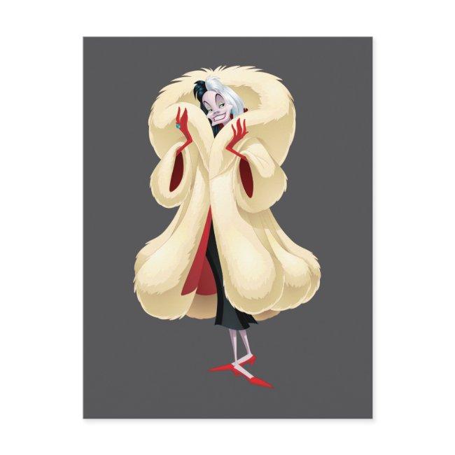 Cruella De Vil | Fashionable Fur Postinvitations