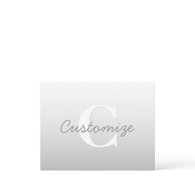 Cursive Name Or Other Text W/monogram | Gradient Enclosure Invitations