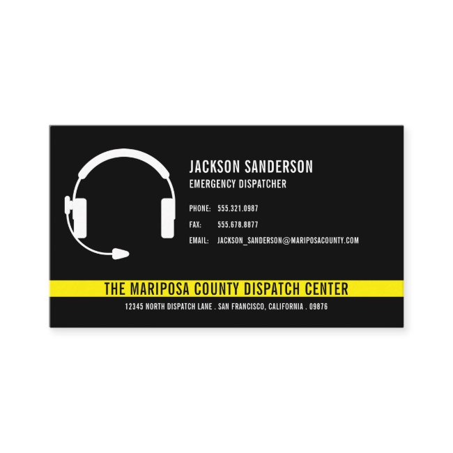 Custom Dispatcher Emergency Services Employee Logo Business Invitations
