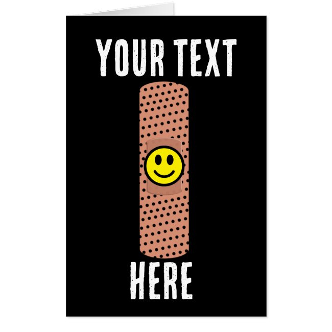 Custom Get Well Band-aid Big Biggest Invitations