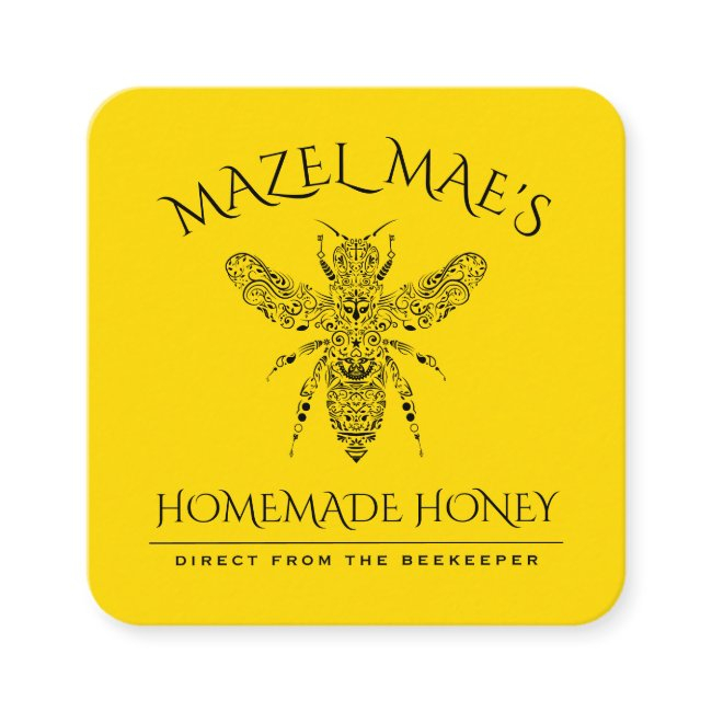 Custom Homemade Honey Square Business Invitations