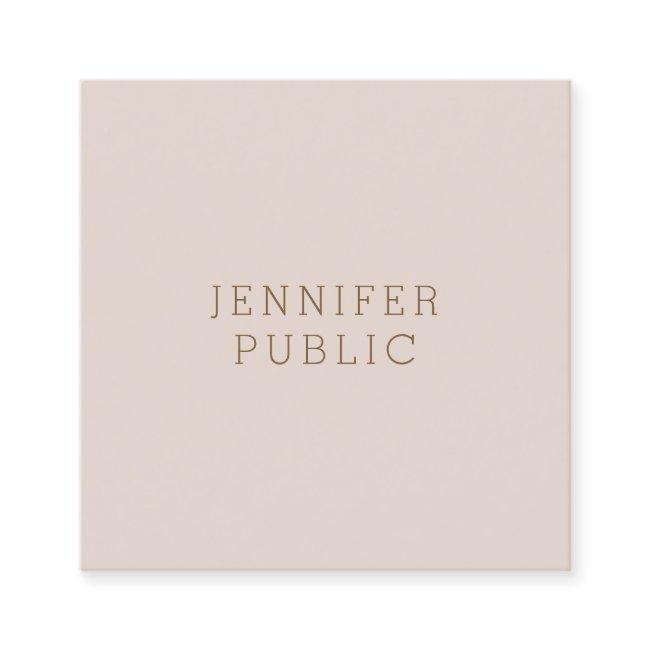 Custom Modern Elegant Simple Design Template Square Business Invitations