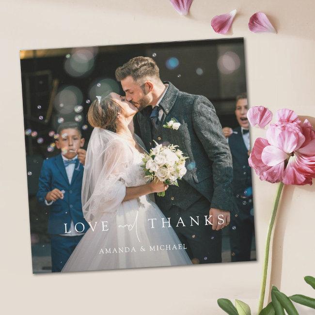 Custom Photo Wedding Thank You Invitations Template
