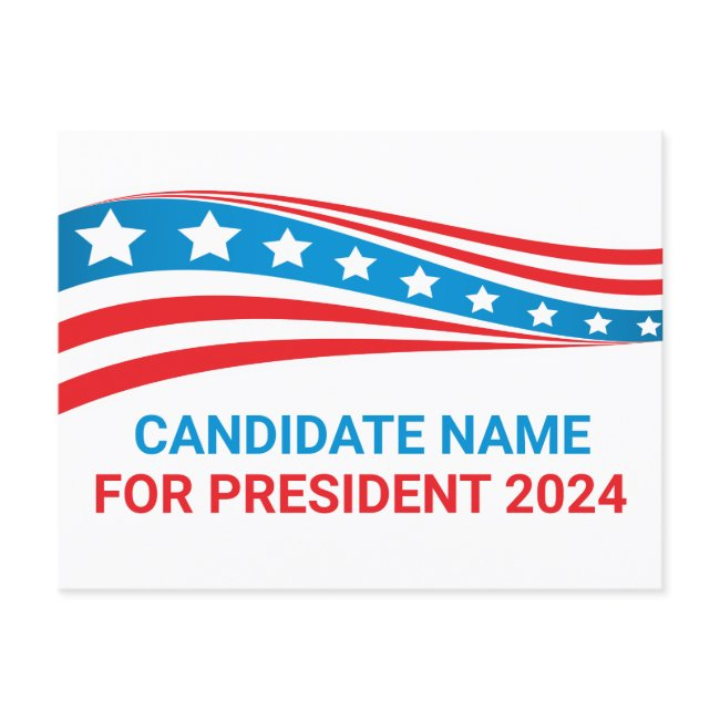 Custom Political Campaign American Flag Template Postinvitations
