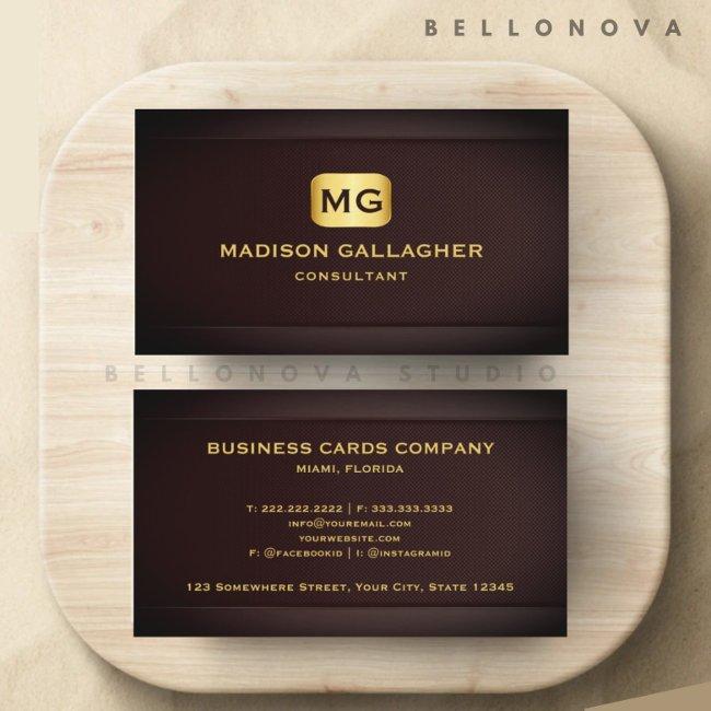 Customizable Dark Red Maroon Gold Professional Business Invitations