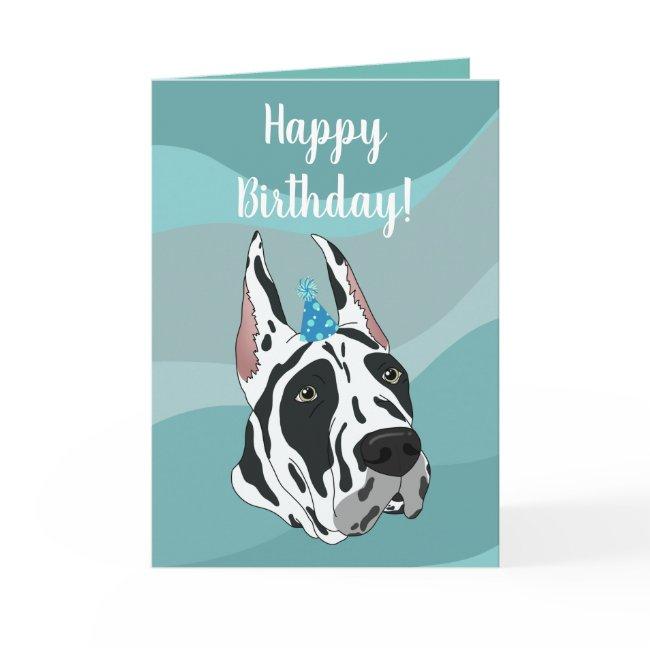 Customizable Great Dane Birthday Invitations