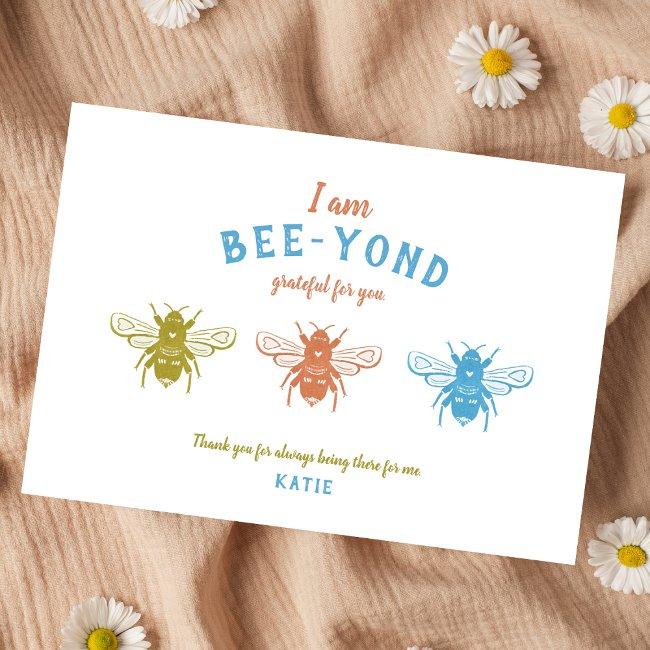 Cute Bumble Bee Appreciation Thank You Invitations