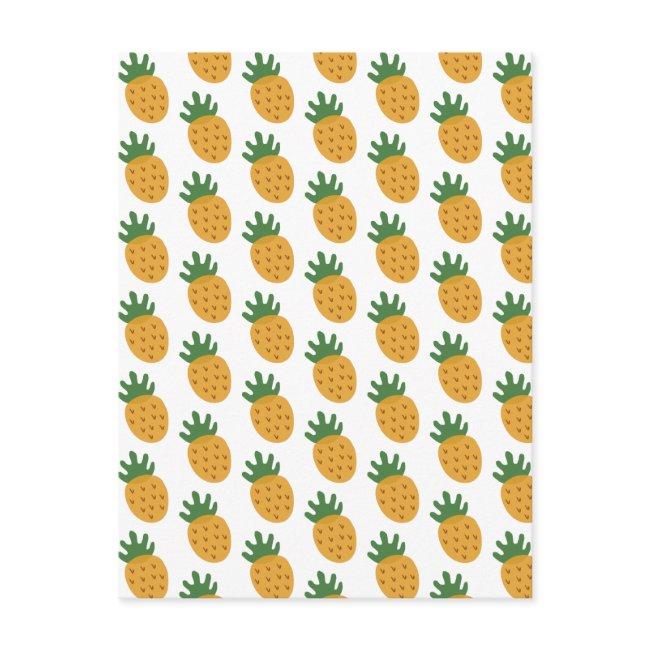 Cute Pineapple Pattern | Modern Fertility Ivf Postinvitations
