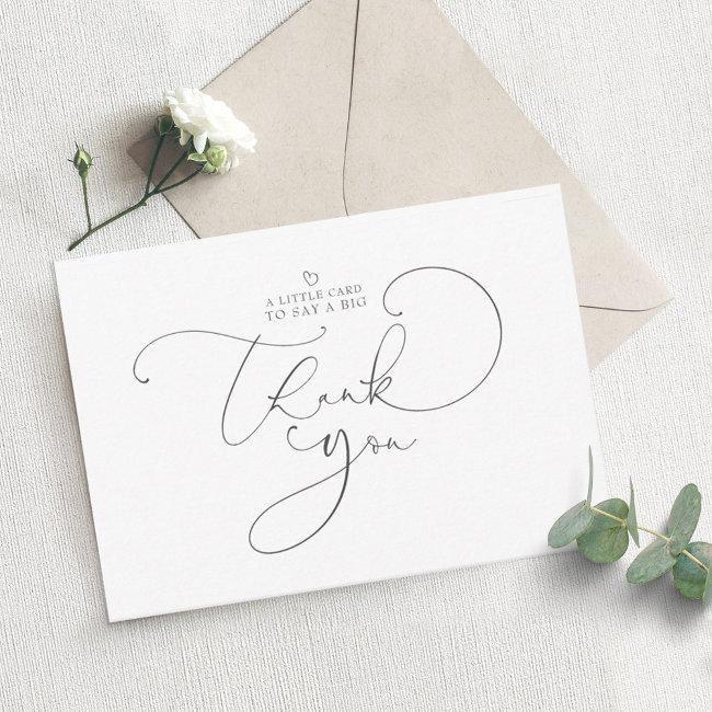 Cute Simple A Little Invitations To Say A Big Thank You