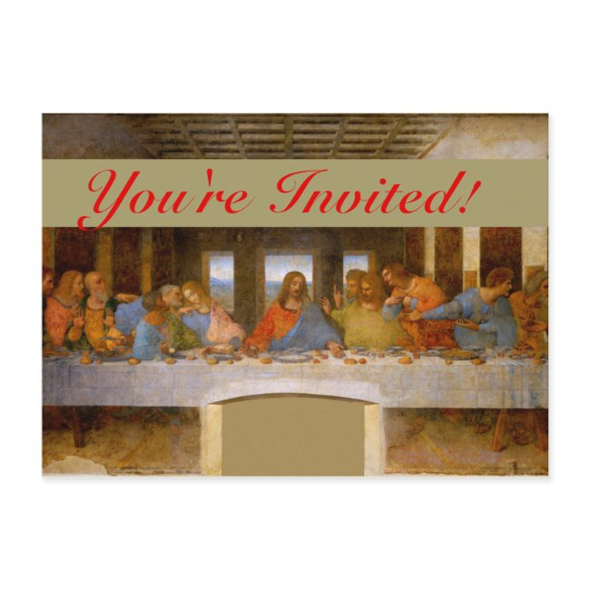 Da Vinci Last Supper Fine Art Classic Invitation