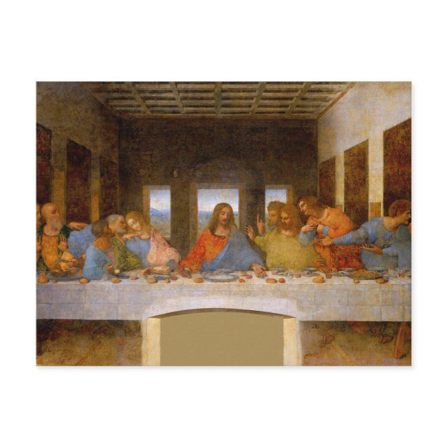 Da Vinci Last Supper Fine Art Classic Postinvitations