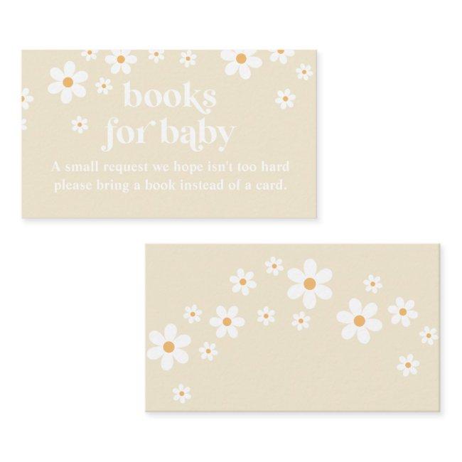 Daisy Tan Retro Baby Shower Books For Baby Enclosure Invitations
