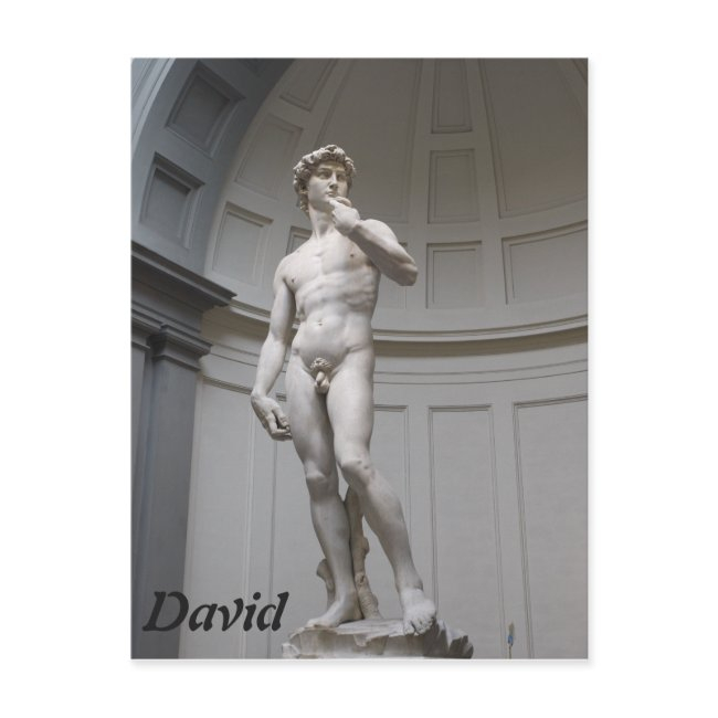 David By Michelangelo- Florence Postinvitations