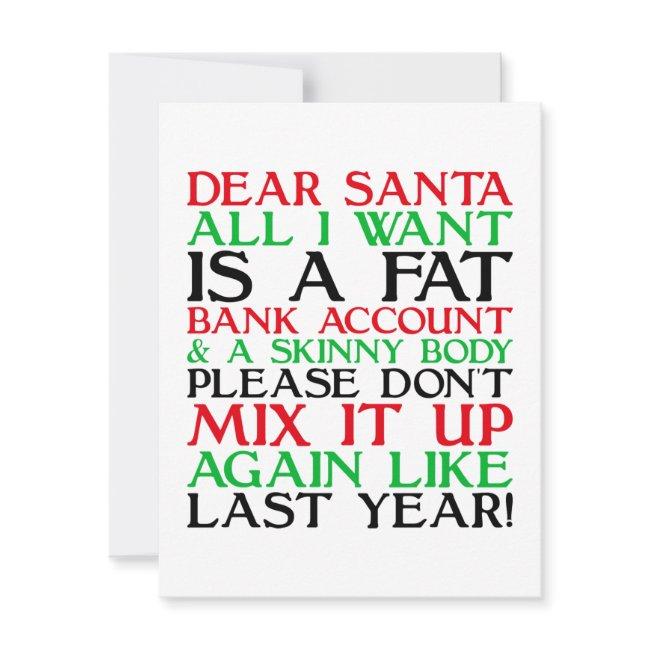 Dear Santa Note Invitations