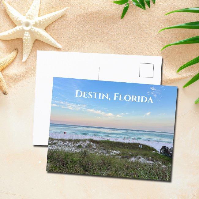 Destin Florida Beautiful Sunset Beach Photograph Postinvitations